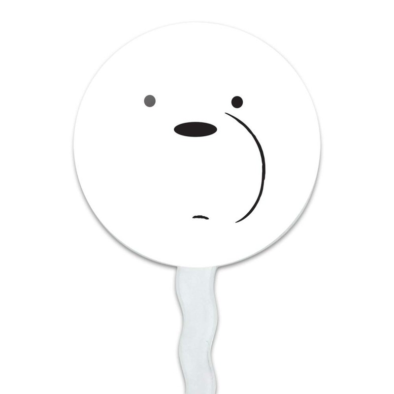 We Bare Bears Ice Bear Cupcake Picks Toppers Decoration Set