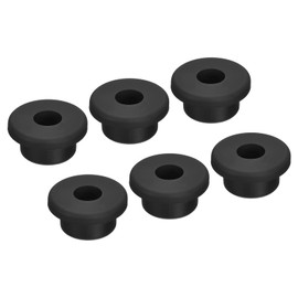 MECCANIXITY Rubber Grommet Mount Dia 25/32" (20mm) Round T Type for Organizing and Protecting Cord Pack of 6