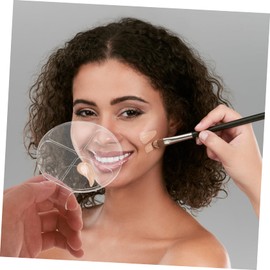 KONTONTY Portable Liquid Foundation Palette Acrylic Makeup Tray for Personal Professional Use