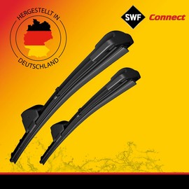 SWF Connect Wipers - U13 - Kit Made in Germany Flat Bar Wipers for Optimal Wiping Performance 475 mm/475 mm - Front - Set of 2