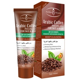 AICHUN BEAUTY Peeling Gel Face Body Removes Skin Aging Keratine Deep Cleaning Moisturizing Refresh Skin Smooth (ARABIC COFFEE PEELING GEL)