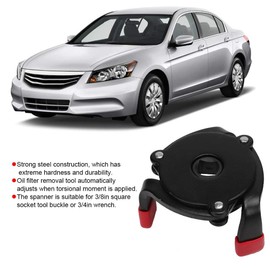 Akozon Oil Filter Wrench 3 Jaws Adjustable Removal Spanner Universal Car Repair Tool 53-108mm