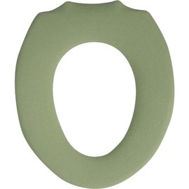 Okato Natural Toilet Seat Cover, O Shape, Soft to the Skin, Washable, Green