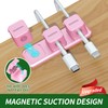 6+1Pack Magnetic Cord Organizer, Wire Holder Keeper Organizer Management, Easy