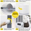 Portable Air Conditioner Hose, 5.9" Diameter Anti-Clockwise Thread, Universal Replacement