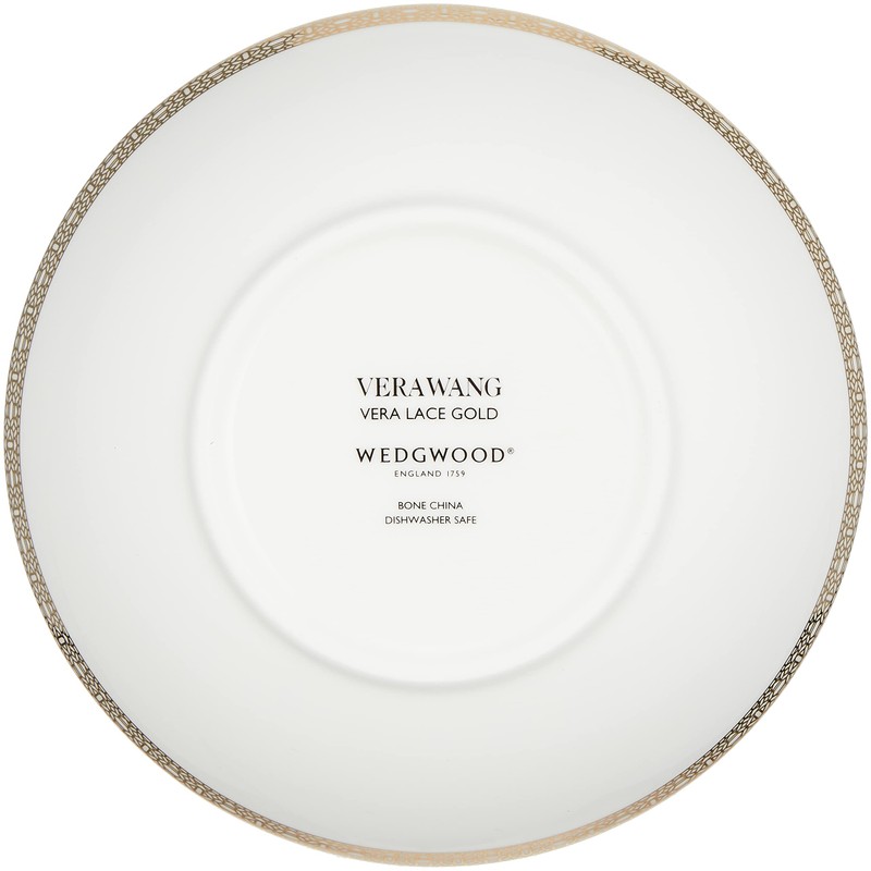Wedgwood 50146902596 Vera Wang Lace Gold Multi-Saucer Wedding Gift Present