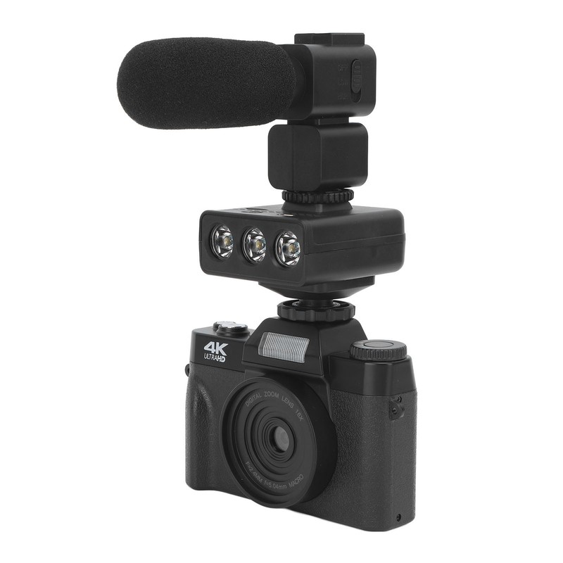 Digital Camera with Microphone Fill Light 1500mAh 3 In 16x