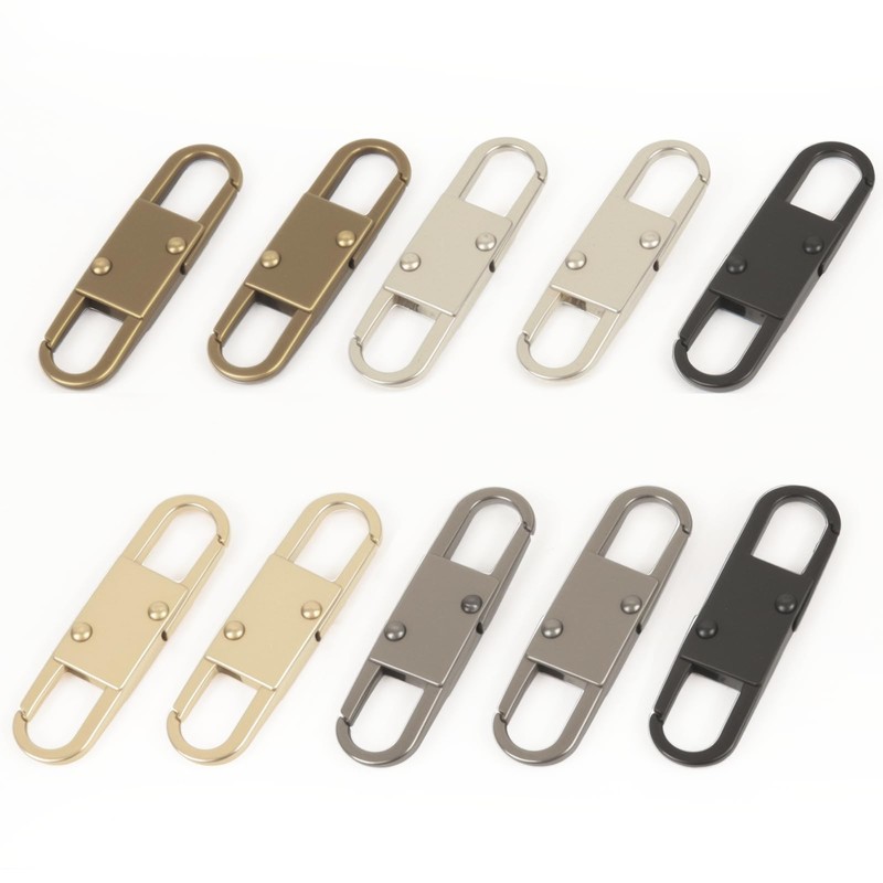 MILAKE 10 Pcs Premium Anti-Theft Zipper Lock, Small Clips for