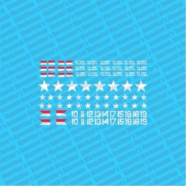 Ginfritter's Gnomish Workshop WWII005 15MM M113 Markings WATERSLIDE DECALS