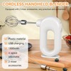 Cordless Hand Mixer, Handheld Egg Beater Electric Handheld 4 Speed