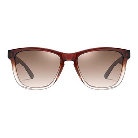 JUSLINK Polarized Sunglasses for Women UV Protection (Ombre Brown)