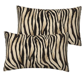 Zebra Stripes Lumbar Pillows Covers Home Decor Animal Tiger Skin Print Throw Pillow Covers 12x20 Sets of 2 African Zebra Skin Pillow Cases Living Room Decor Chic Couch Cushion Cover for Sofa
