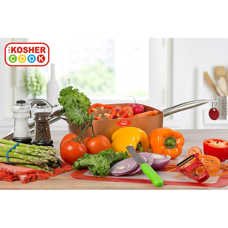The Kosher Cook Parve Green Kitchen Knife – 4.5” Steak
