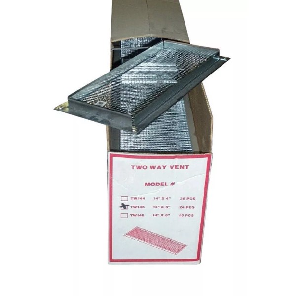 Construction Metals TW146-1/8 Steel Foundation Vent 6 H x 14