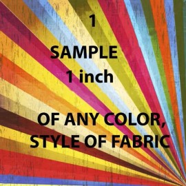 SAMPLE SWATCHES OF ANY FABRIC .. 1 X1 INCH ... 6 SAMPLES