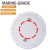 CROSSBODY 2 Pcs Boat 8" White Round Deck Plate Non