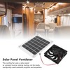 10W Solar Powered Exhaust Fan 5V Waterproof Portable Monocrystalline Silicon