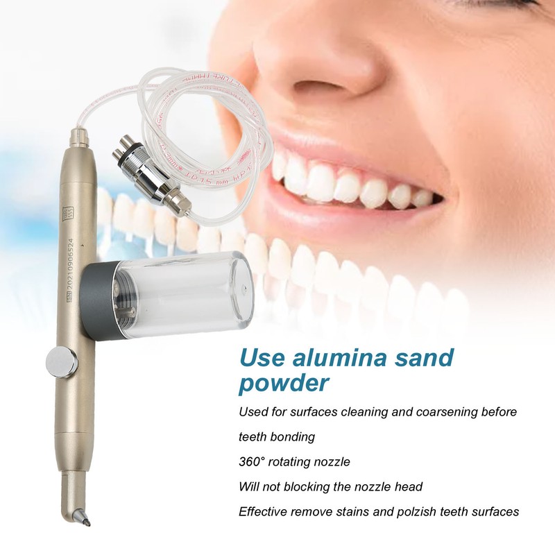 Dental Teeth Polisher Stainless Steel 4 Holes 360° Rotating Nozzle
