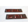 GM Auto Silverado Front Hood Black Red 6.2L Emblem Letters