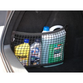 TrunkExpert, Universal Car Boot Mesh Bag with Velcro 30cm x 50cm Organizer Bag Car Mesh Bag with Strong Velcro Strips for Car, Trunk, Luggage Net, Pack of 2