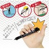 Zebra Permanent Markers, Macky Knock, Fine Point, Black, Pack of