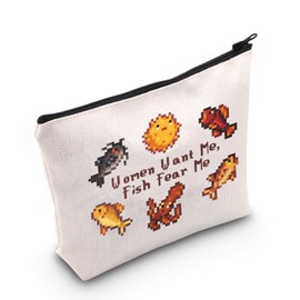 JTOUK Valley Kosmetiktasche für Videospiele, Gamer, Geschenk für Frauen, ""Want Me Fish"", für Liebhaber von Videospielen, Fish Fear Me Bag EU, Kosmetiktasche mit Aufdruck