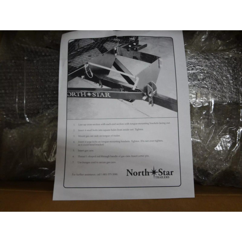 Northstar Universal Trailer trailer tongue Gas Can Rack Holder 18"x13"