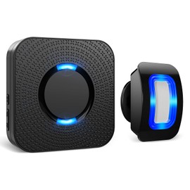 Wireless Motion Sensor LED Light - Motion Detector Alarm Chimes Door Sensor with 500 FT Range Security Alert Monitor System for Home, Business, Store, Office, School