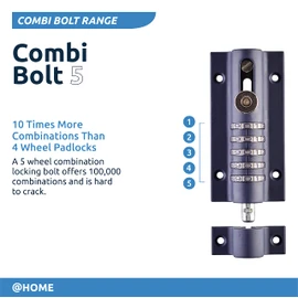 Henry Squire Combi-Bolt 5 Unique Combination Locking Bolt, 150 mm (Length)