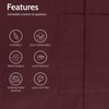 Cotton Waist Apron for Waitress with 3 Pockets Burgundy Server
