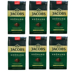 Jacobs Kronung Ground Coffee 500 Gram, 1.76 Ounce (Pack of 6)