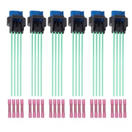 ENA Set of 6 Electrical Ignition Coil Connector Plug Harness Compatible with Hyundai Kia Palisade Cadenza Sedona Sorento Stinger Telluride V6 3.8L 3.3L 2016 2017 2018 2019-2021 Replacement for S2511