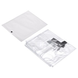 PATIKIL Universal Luggage Protector with Fastener 26 Inch, Portable Clear PVC Antistatic Waterproof Dust Cover for Suitcase, Transparent