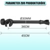 Warmfay Black Frame Holder Long 45 cm, Lockable Wheel Frame