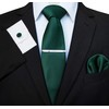JEMYGINS Men's 9 cm Wide Extra Long Tie and Pocket