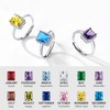 ChicSilver Garnet Ring 925 Sterling Silver January Birthstone Rings for