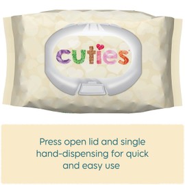 Cuties Baby Wipes | Unscented & Hypoallergenic | 12 Soft-Packs | 864 Total Wipes