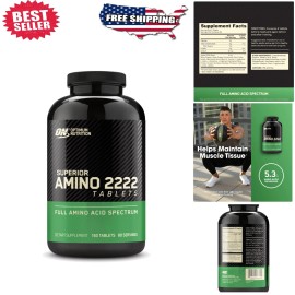 Superior Amino 2222 - Unflavored 160 Count Tablets for Ultimate Muscle Support