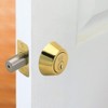 Design House 782771 Double Cylinder 2-Way Adjustable Deadbolt, Polished Brass