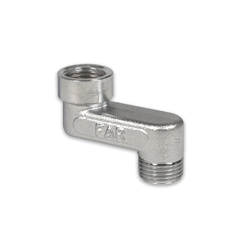 Radiator Offset Piece, S-Connection, 1/2 Inch Female to Male Thread,