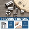 MECCANIXITY 10pcs M10 Metal Spacers, 3/8" IDx1/2" ODx5/8" Length Stainless