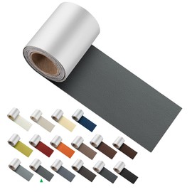 ILOFRI Self Adhesive Leather Repair Patch Tape 3x60 inch, Vinyl and Leather Repair Kit for Couches, Car Seat, Boat Seat, Sofa, Furniture, Vinyl Upholstery, Chair, Interior - Dark Grey #1
