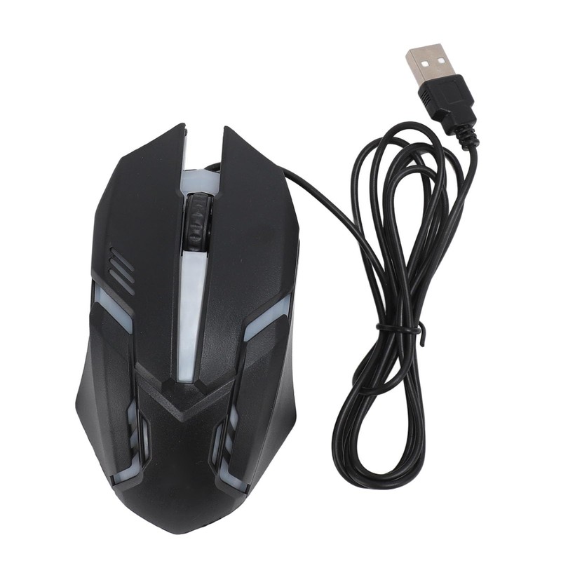 ciciglow Wired Gaming Mouse, 3 Buttons Ergonomic RGB Gaming Mice,