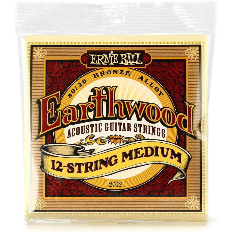 Ernie Ball Earthwood Light - Cuerdas para guitarra acústica, bronce