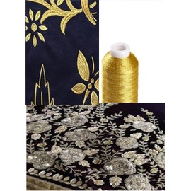 30 Metallic Embroidery Thread 500M (550 Yards) Each Spool for Embroidery and Decorative Sewing -Nice Colours Metallic Machine Embroidery for Computerized Embroidery and Decorative Sewing