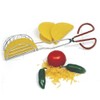 Froiny Stainless Steel Taco Maker Tongs, 12.6 Inch Long, Red,