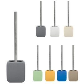 KW Cube Ceramic Toilet Brush and Holder (Grey)