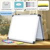 Dry Erase Board, 17x13 inch with 4 Sides Magnetic Whiteboard,