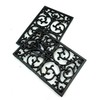 Delightful rectangular decorative cast iron trivet - ideal to protect