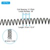 PATIKIL 14mm(9/16") Plastic Spiral Binding Coils, 50 Pcs Binding Spirals